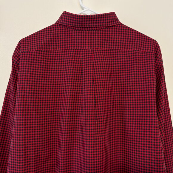 Ralph Lauren Polo Men's Classic Red/Black Gingham L/S Button-Down Shirt XL Pony - Picture 6 of 10